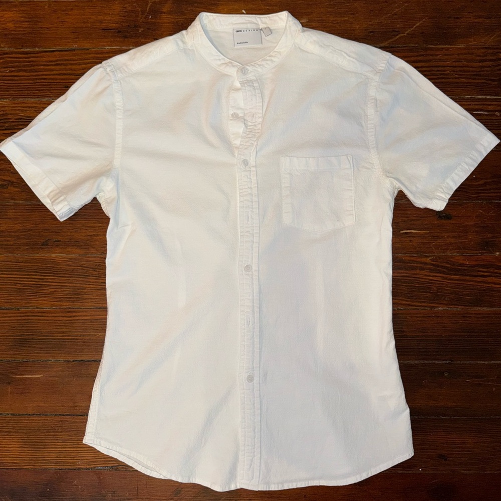Men's White Short Sleeve Shirt
